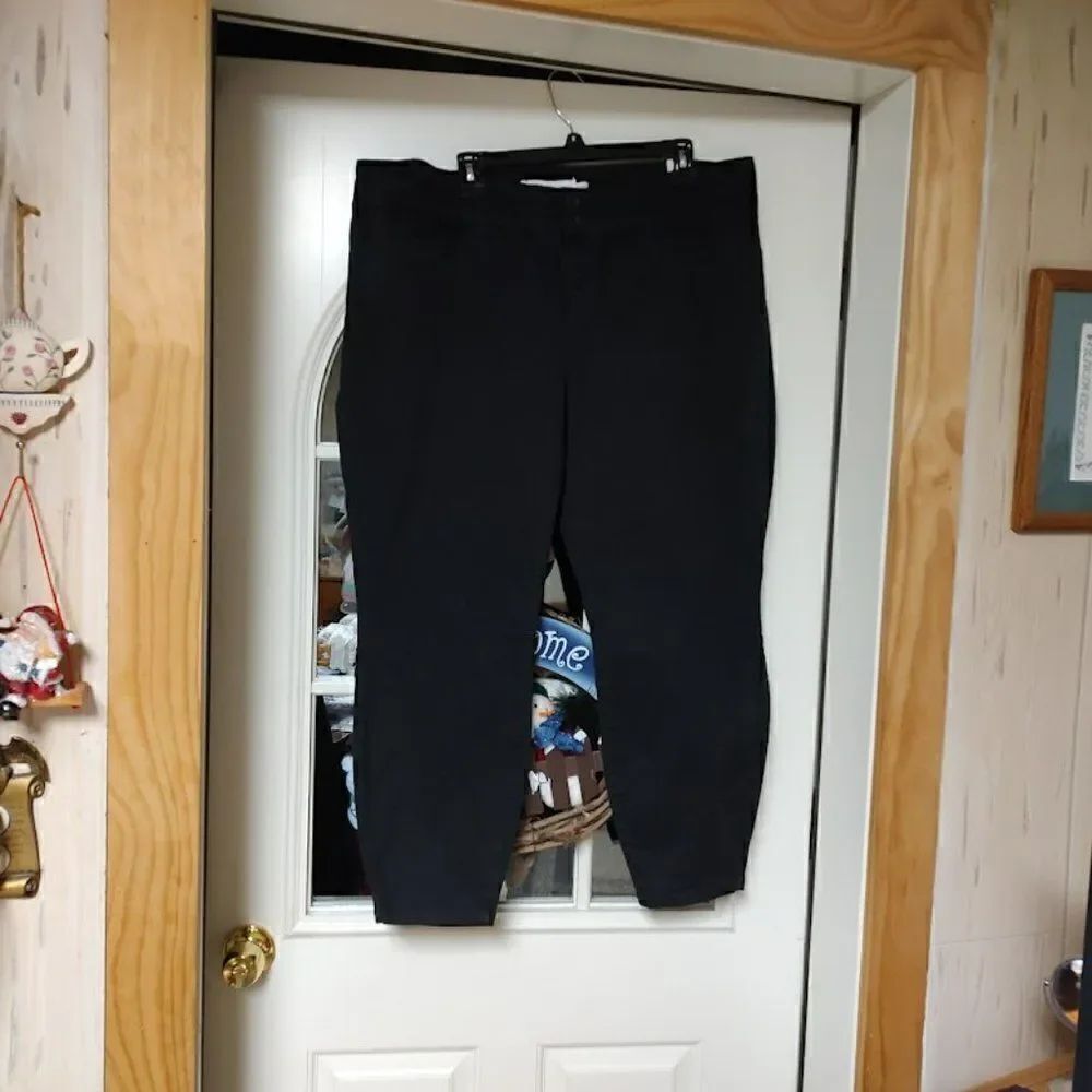 New Torrid Black Twill Skinny Trousers Women's 22